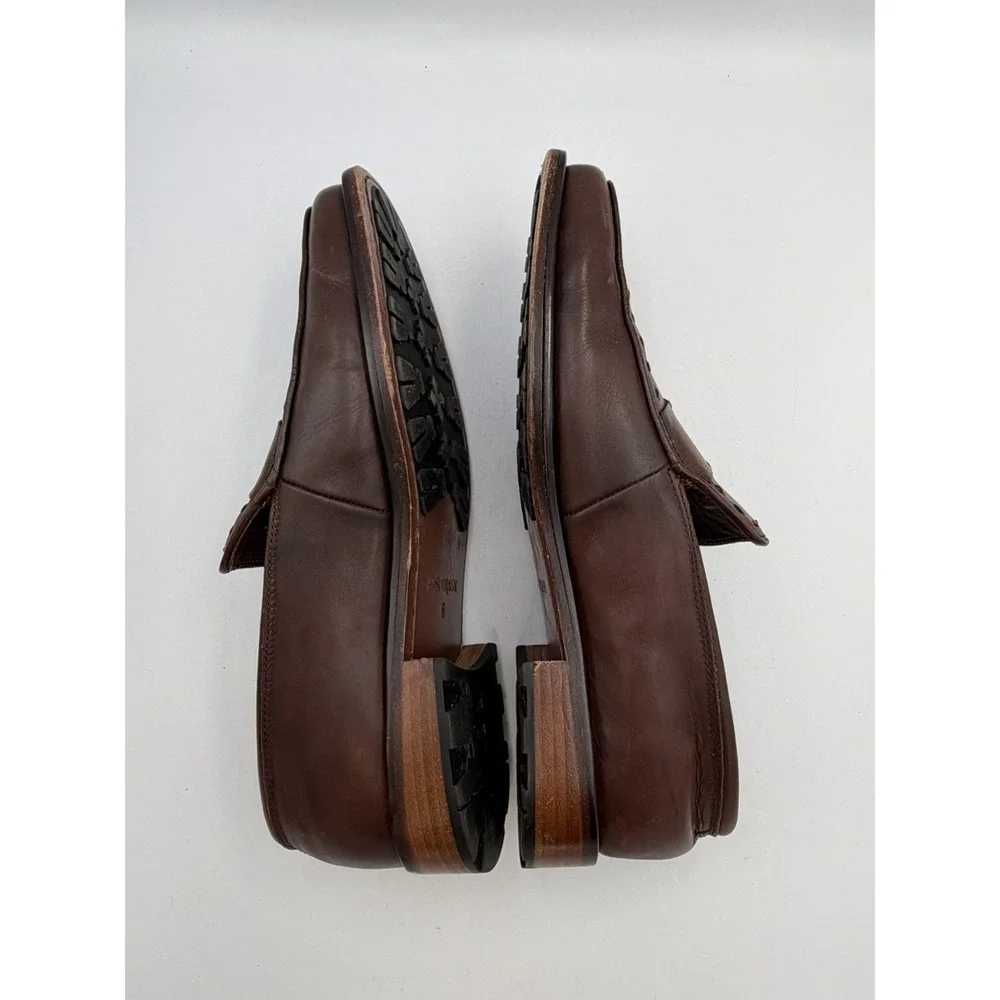 H.S. Trask Choteau Loafer Brown Leather Penny Loafers Men's Size 8M
